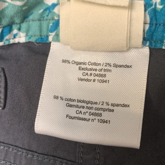 MEC Organic Cotton Technical Hiking Pants, Convertible , Blue/Gray - Picture 7 of 16